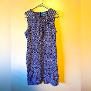 J. McLaughlin Blue And Purple Sleeveless Dress